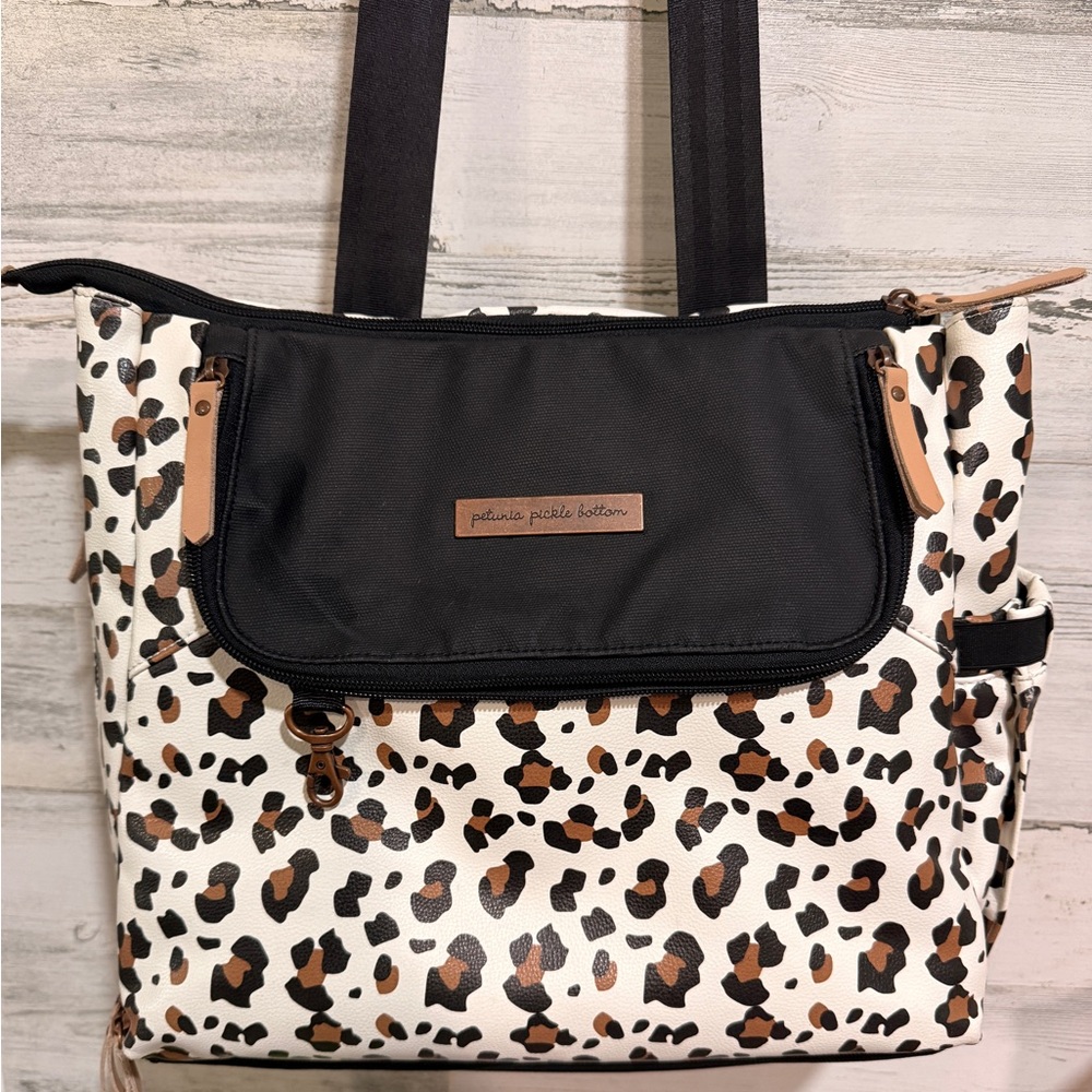 Petunia Pickle Bottom Leopard Print Diaper Bag/Backpack